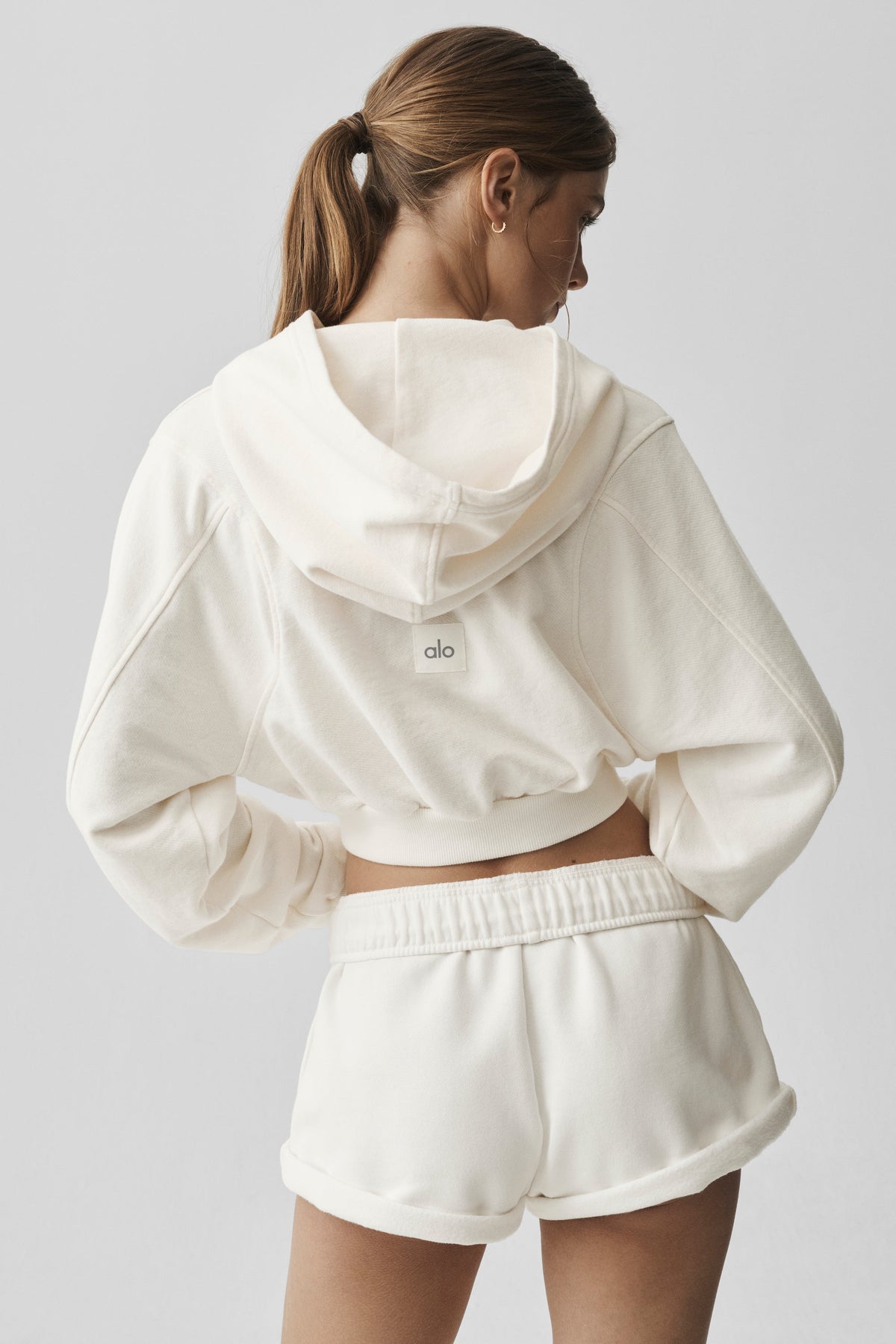 Sweet Escape Zip Up Hoodie - Ivory