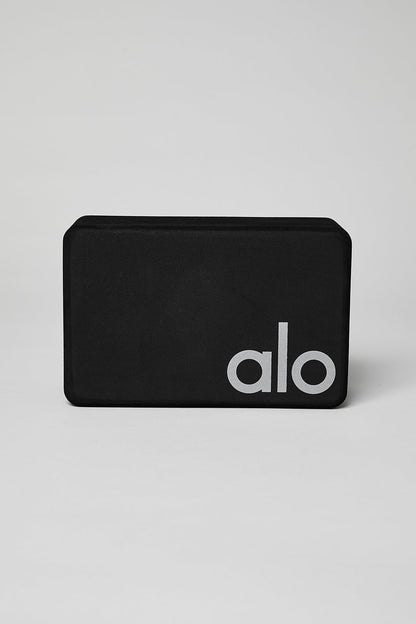 Uplifting Yoga Block - Black/Silver