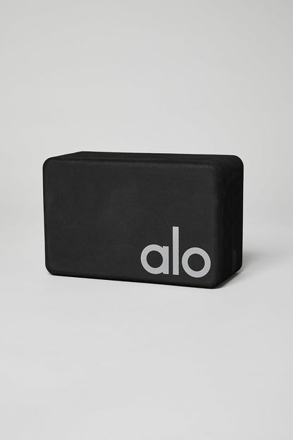 Uplifting Yoga Block - Black/Silver