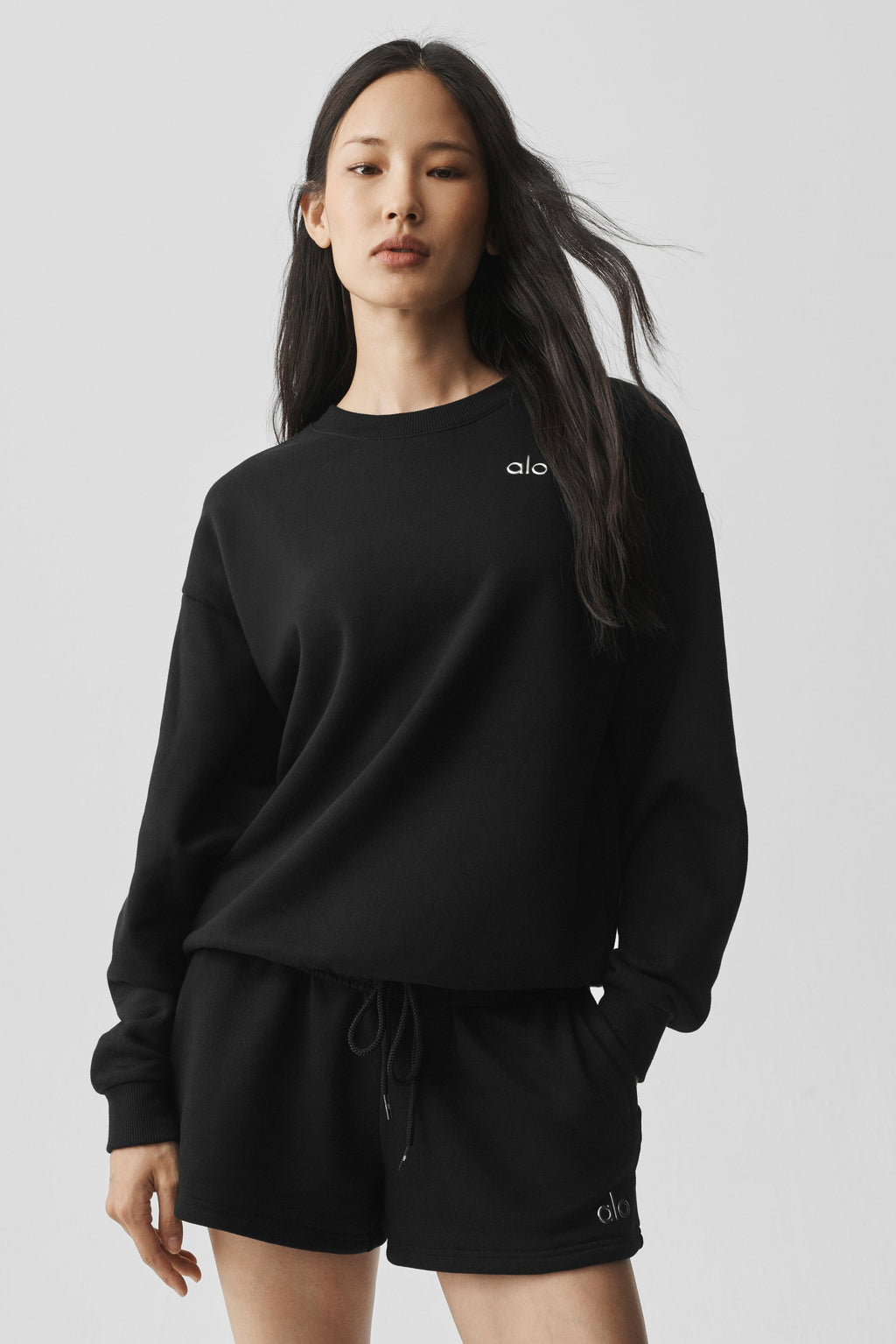 Accolade Crew Neck Pullover - Black