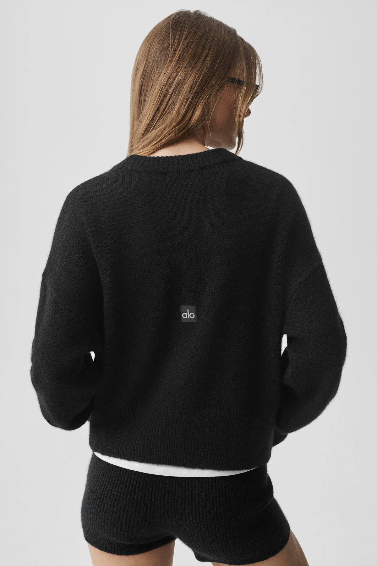 Unisex Wool Cashmere New Class Crewneck Sweater - Black