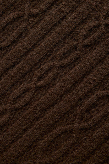 Cable Knit Winter Bliss Pant - Espresso